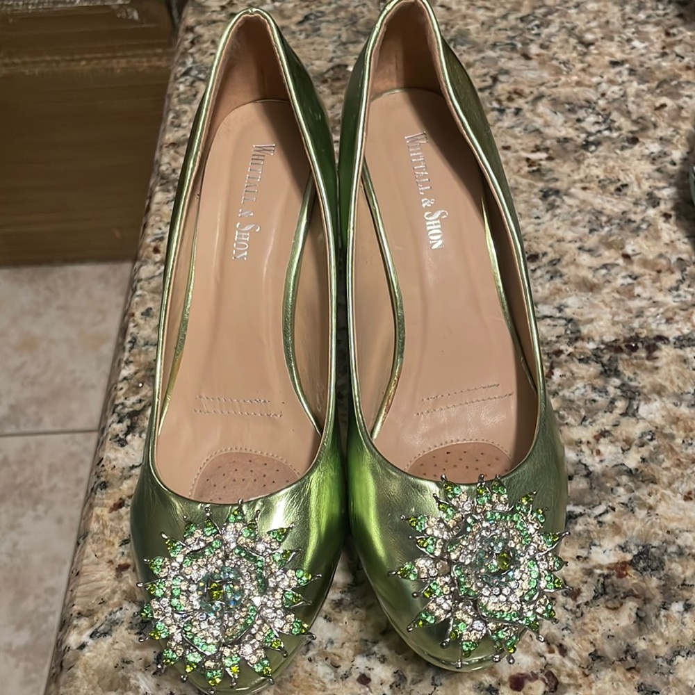 Lime green heels